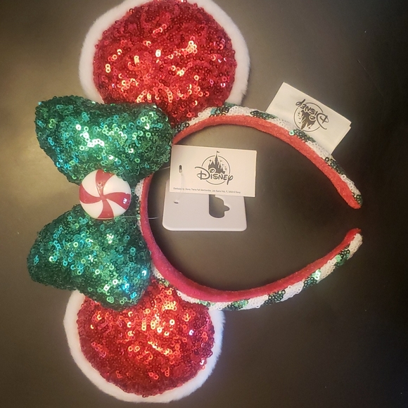 Minnie Mouse Peppermint Ears- One Size - Picture 1 of 4